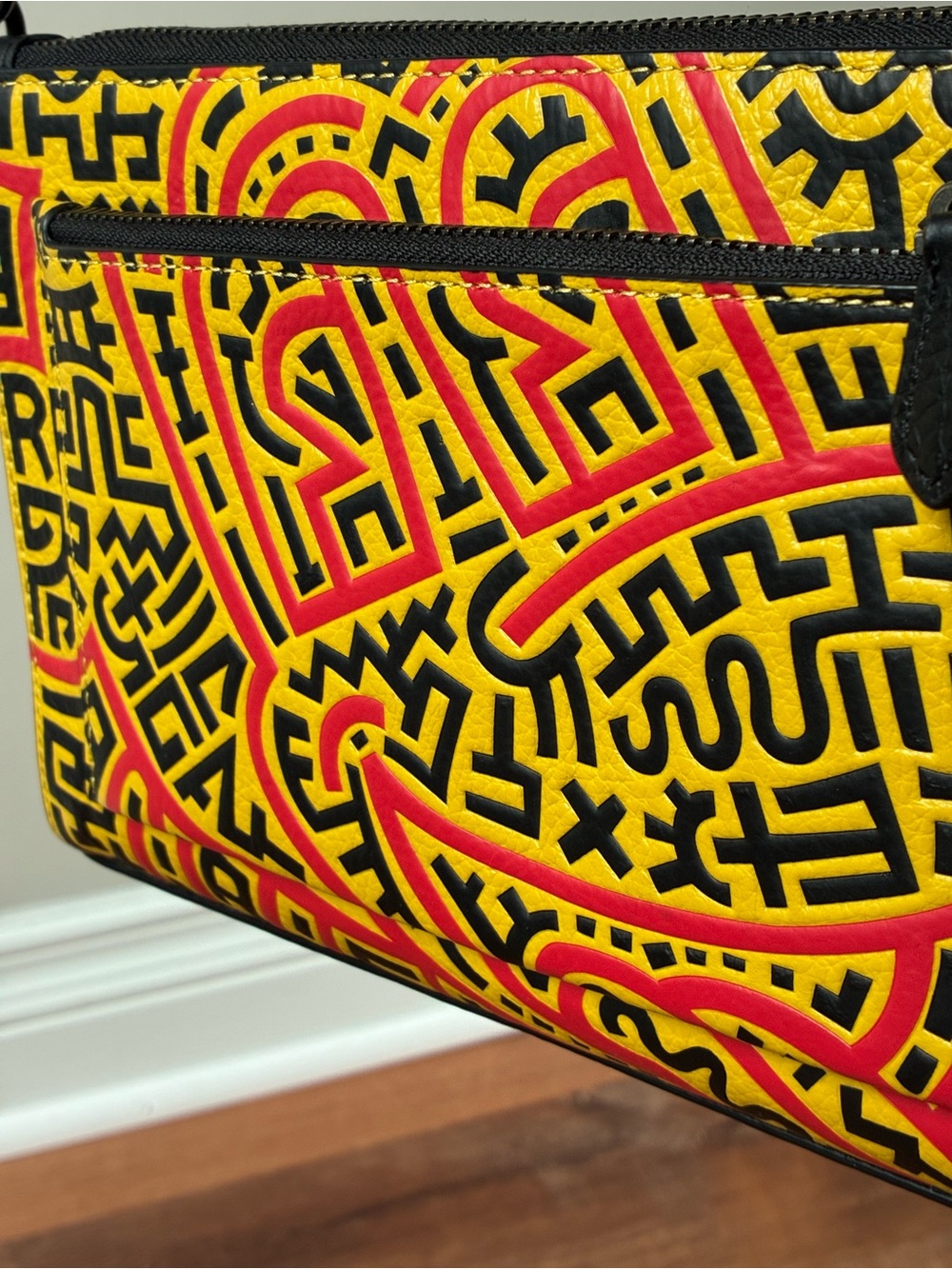 Coach x Disney Mickey Mouse x Keith Haring Holden Crossbody & Zipper Pouch C6911 - Picture 7 of 16